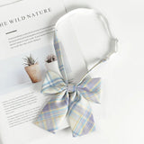 Fashion JK Bowtie Women College Student Collar Tie Cotton Plaid Bowknot Lolita Girls Adjustable Butterfly Anime Cosplay Cravat