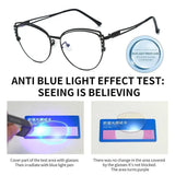 Blue Ray Blocking Anti-Blue Light Glasses Ultralight Metal Computer Goggles Eye Protection Square Eyeglasses Men Women