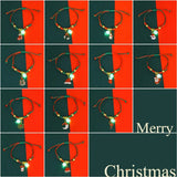 Mistletoe Luminous Xmas Bracelet Snowflake Snowman Advent Wreath Xmas Bracelet Candy Cane Pulling Type Merry Christmas Bracelet