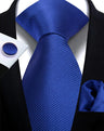 Corbata de marca de moda hecha a mano, sólida, con pañuelo y gemelos, para hombre, corbata, traje, camisa, accesorios de boda, regalos para hombre.