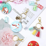 100PCS Swivel Clasps Lanyard Snap Hooks with Key Rings Key Chain Clip Hooks Lobster Claw Clasps for Keychains Jewelry DIY Crafts