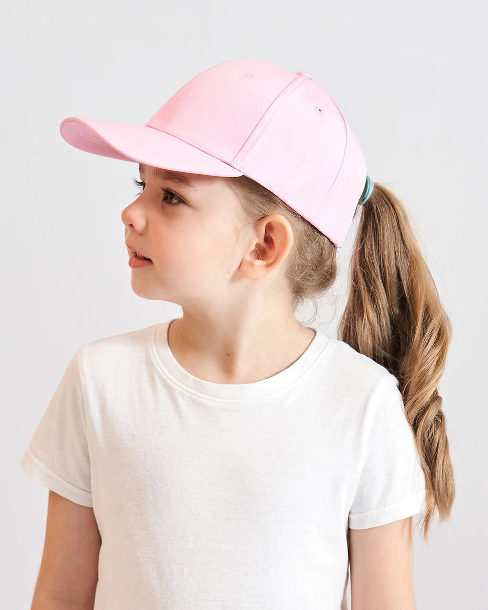Fashion High Ponytail Kids Boy Hat Sun Hats Baseball Caps Adjustable Solid Color Print Travel Caps Baby Children Peaked Caps Hat