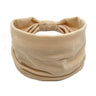 Headwrap Solid Color Knot Wide Headbands for Women Soft Cotton Sports Elastic Hair Bands Accessories Yoga Bandana Bandage