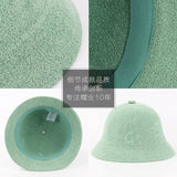 2024 Bucket Cap for Women Girls Classic Embroidery Towel Mesh Fisherman Hat Flat-top Basin Hat