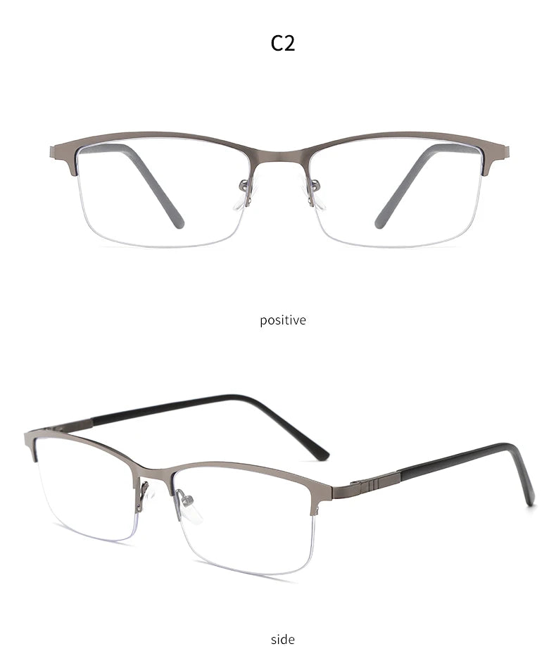 Blue Light Blocking Glasses Reading Glasses For Men's Women Metal Ultra Light Frame Computer Goggles Anti Radiation Antiglare
