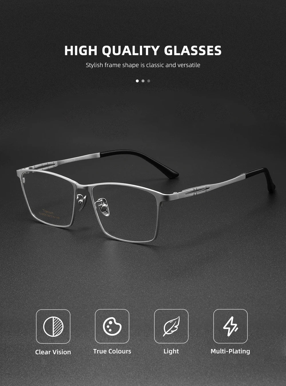 Pure Titanium Eyeglass frames Men Ultralight Square Men's Glasses Frames Business Decorative Eyewear Titanium Fake Eyepieces Men