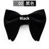 Men's Business Bow Tie Velvet  Royal Blue Burgundy Double Deck Big Bowtie Fashion New Mens Wedding Horns Bowties Gifts for Men