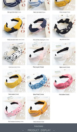 New Flower Headbands For Women Hair Hoop Knot Turban Headband Elastic Hairband Hair Accessories for Girls No Slip Stay