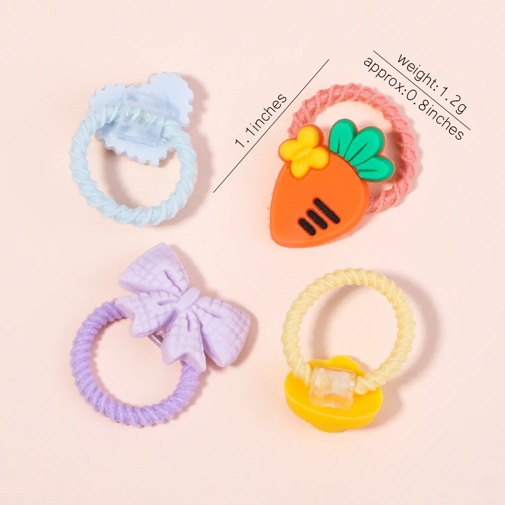 20Pcs/Set infant Cute Bowknot Headbands Girls Elastic Hair Bands Bows Headwear for Kids Cartoon Ornaments Gift Hair Accessories