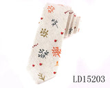 New Designer Print Ties Casual Narrow Necktie Ties for Men Hip-hop Party Floral Cotton Skinny Tie Cravat