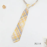 Lazy JK Ties Women Plaid Neck Tie Girls Japanese Style for Jk Uniform Cute Necktie Plaid Uniform School Accessories