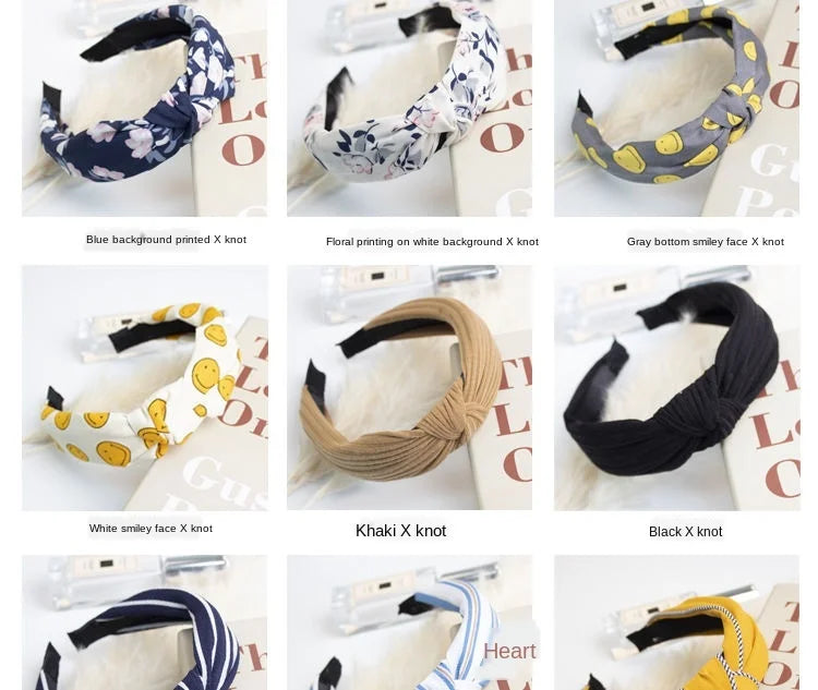 New Flower Headbands For Women Hair Hoop Knot Turban Headband Elastic Hairband Hair Accessories for Girls No Slip Stay