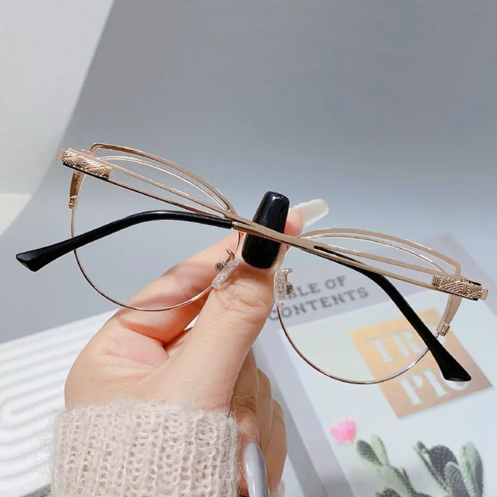 Blue Ray Blocking Anti-Blue Light Glasses Ultralight Metal Computer Goggles Eye Protection Square Eyeglasses Men Women