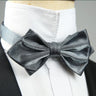 4 Styles Solid Color Black White Wine Bow Ties New Ribbon Gilded Butterfly Double Layered Wedding Party Bowknot Tuxedo Cravat