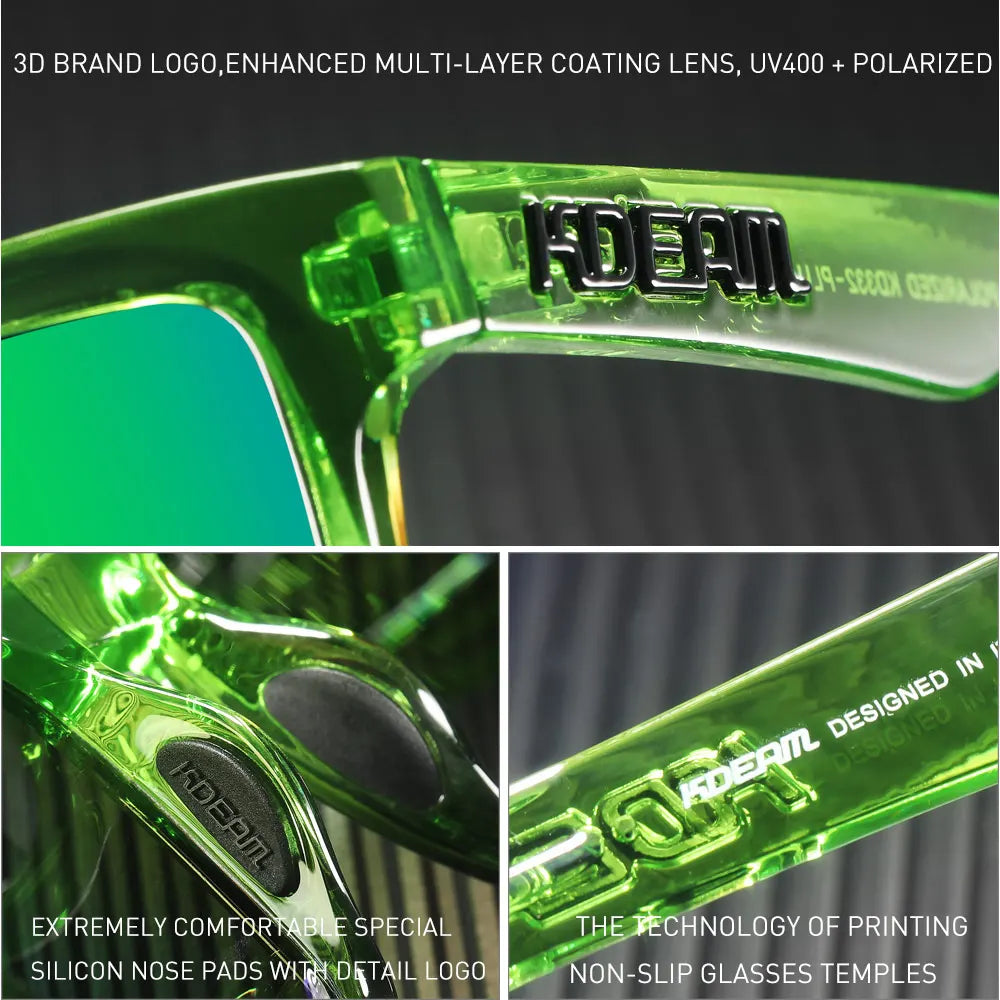 KDEAM Oversized Sunglasses Polarized Photochromic Lenses Night Vision Goggles Designed For Both Men And Women Large Glasses