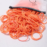50PCS Macaron Rubber Band Hairband Headband High Elastic Durable Hair Ring Tied High Ponytail Women's Kids Hair Headwear