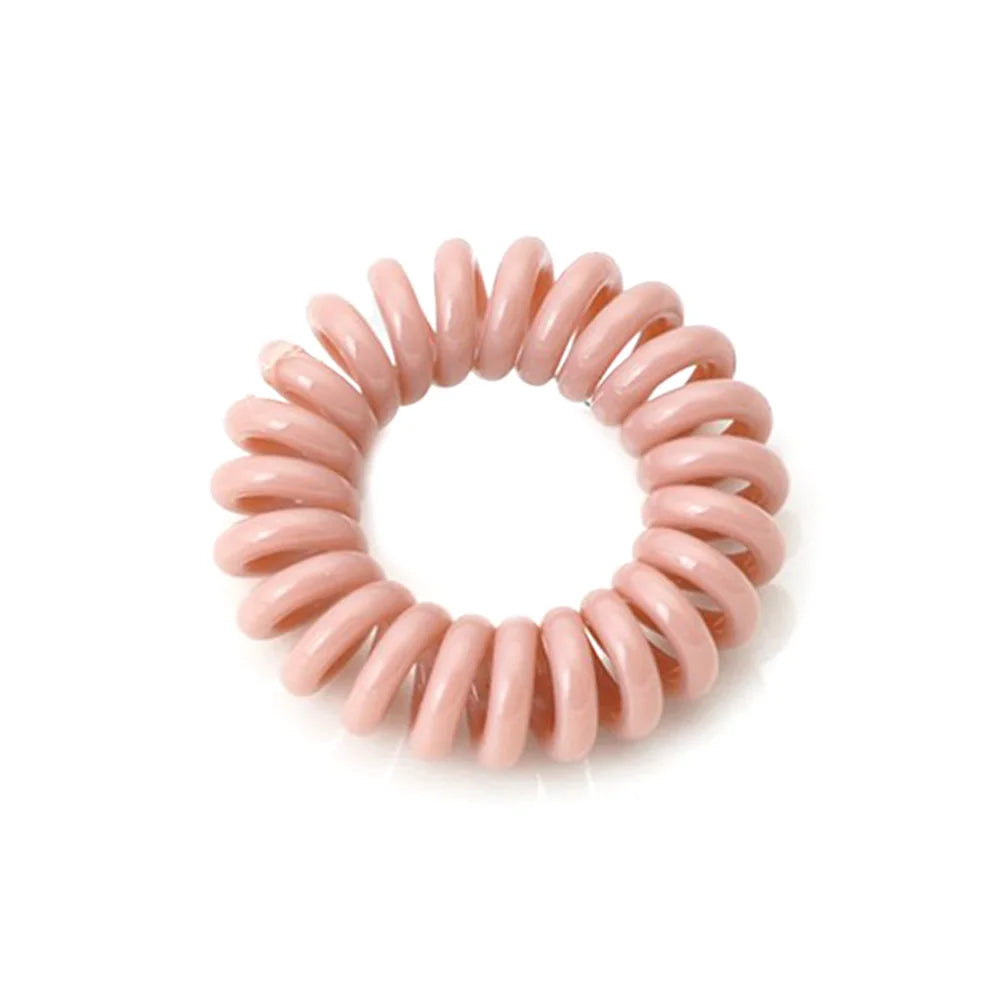 High Elasticity Telephone Coil Hairbands Women Spiral Hair Ties Girl Hair Ring Rope Solid Color Hair Accessories Ponytail Holder