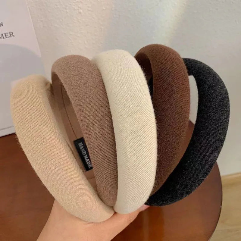 New Fashion Women's Thick Sponge Headband Wide Brim Hairband Elegant Headband Makeup Face Wash Headband Fashion Hair Accessories