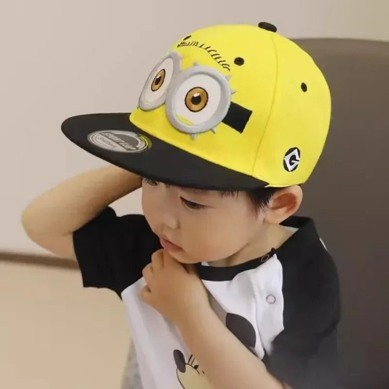 Minions Baseball Cap Kids Anime Hip Hop Funny Travel Sun Visors Boys Girls Snapback Creative Casual Children Cute Cartoon Sunhat
