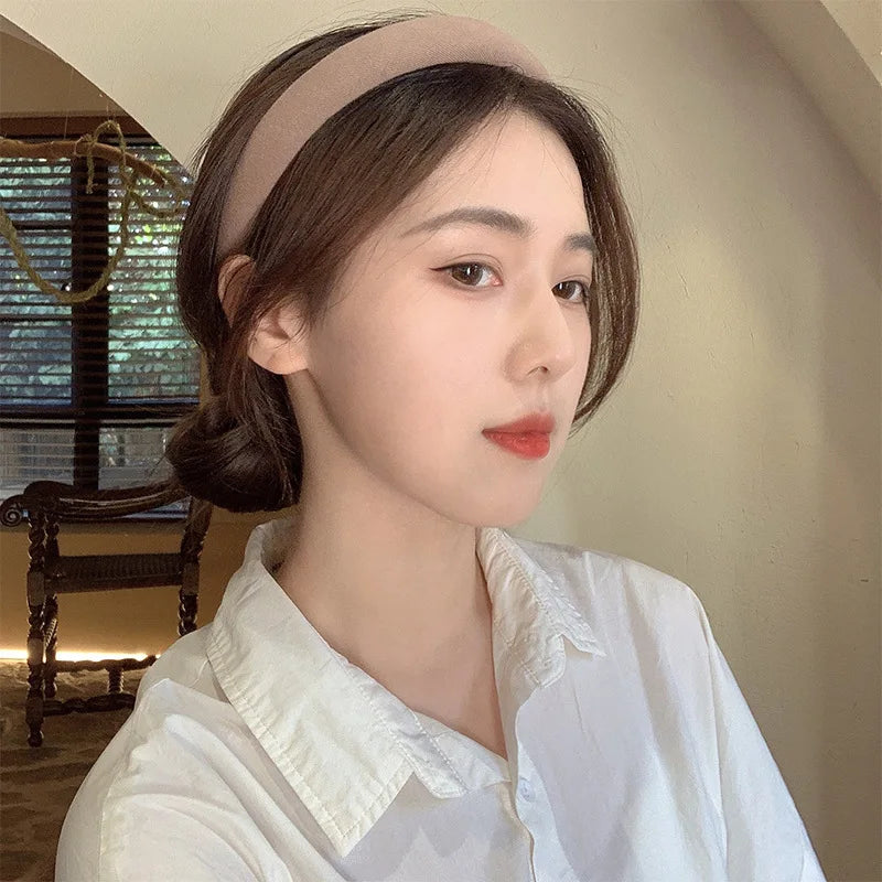 New Fashion Women's Thick Sponge Headband Wide Brim Hairband Elegant Headband Makeup Face Wash Headband Fashion Hair Accessories