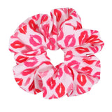Valentines Hair Ties Heart Hair Scrunchies Elastics Hair Band Ponytail Hair Ropes for Women Girl Valentines Day Hair Accessories