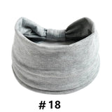 Headbands for Women Cotton Wide Headwrap Yoga Workout Hairbands Elastic Sport Head Bands Turban Bandana Bandage Hair Accessories