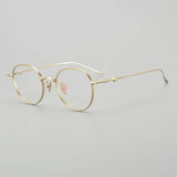 Korea Fashion Style Titanium Glasses Frames Luxury Designer Round ABA Eyeglasses Women Men Prescription Reading Eyewear