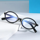 Oval Small Frame Retro Female Korean Plain Glasses Anti-blue Light Eyeglasses Eye Protection Ladies Optical Spectacle Eyeglass