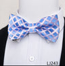 Fashion Brand Brand Silk Bow Tie Dark Blue Man Dot Wedding Accessories lover's day Fit Formal Party