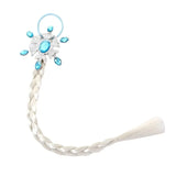Girls Snowflake Hair Bow Kids Rainbow Hair Tie Princess Accessories Toddler Snowflake Elastics Baby Accessories Hair Bands Braid
