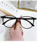 2/3PCS Blue Light Blocking Glasses - Fashion Oversized Frame Glasses Round  Eyeglasses,  Computer Gaming Glasses for Women/Men