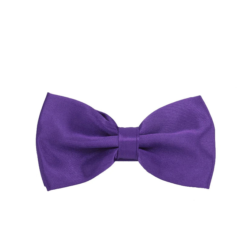 Men Bowties Classic Satin Bowtie Hot Sale Gentleman Necktie For Wedding Party Adjustable Solid Colorful Men Bow Ties Neck Cravat