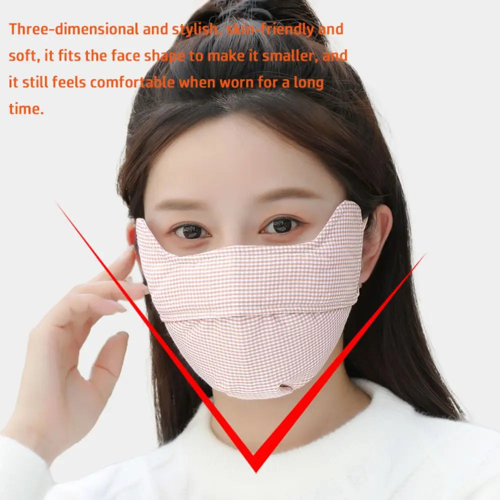 Fashion Breathable Warm Masks Pure Cotton Cold-proof Face Mask Thickened Windproof Mouth Cover Outdoor