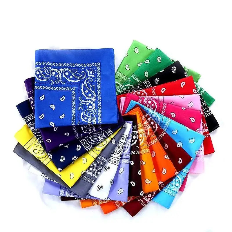 Fashion Bohemian Print Bandana Hair Bands Hip Hop Man Women Outdoor Unisex Headbands Band Wrist Wraps Face Mask Handkerchief