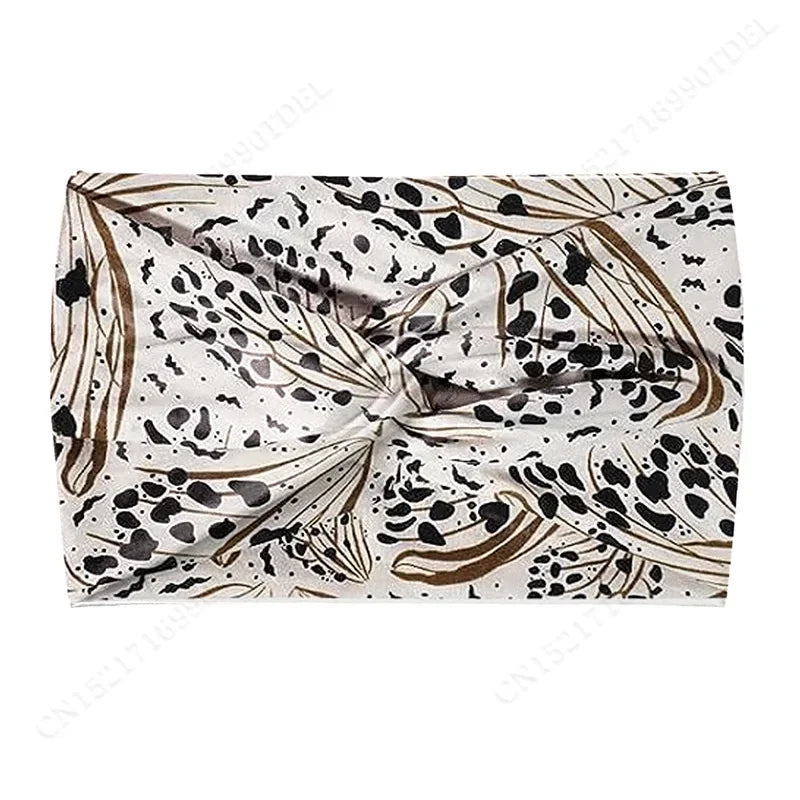 Twisted Wide Headbands for Women Extra Large Turban Workout Headband Fashion Yoga Hair Bands Boho Twisted Thick Hair Accessories