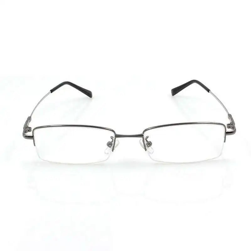 Titanium Metal Alloy flexible Half-rim optical eye glasses frames spectacle frame points prescription eyeglasses oculos de grau