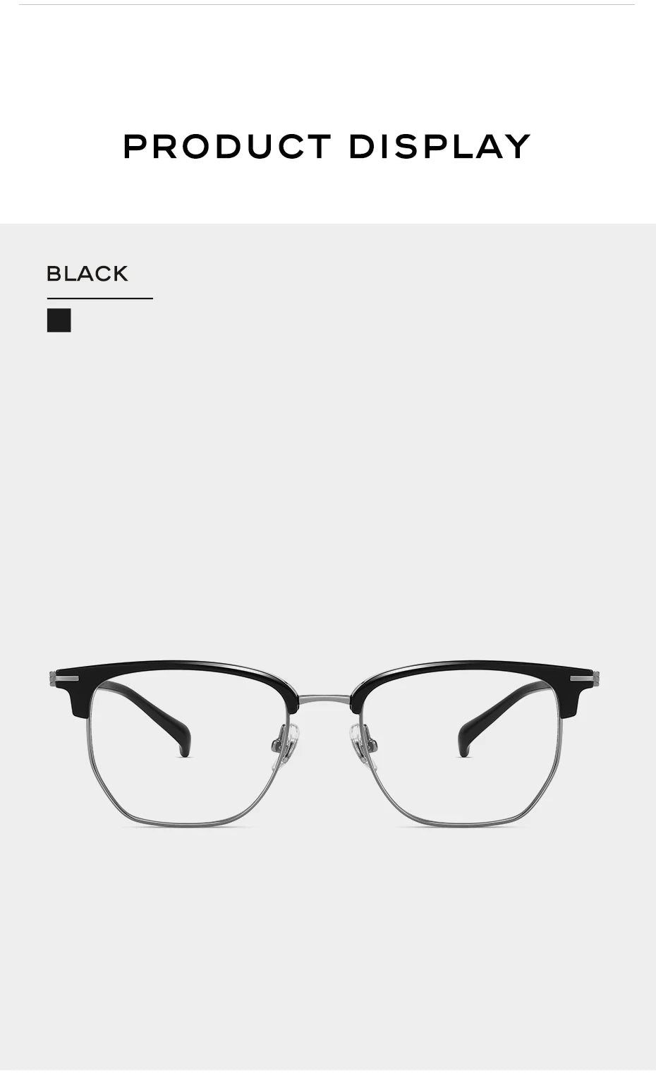 CAPONI Original Designer Men Glasses Frames Pure Titanium  Business Eyewear Anti Blue Light Multifunctional Frame Glasses J23615