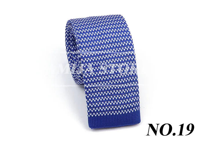 61 Styles Knit Tie Fashion Pattern Print Leisure Men's Knitted Tie Colourful Woven Daily Wear Cravat Gift For Apparel Accessorie