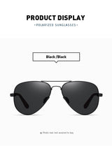 0 -0.5 -0.75 To -6 Night Vision Lens Oval Prescription Sunglasses Men Polarized Metal Driving Anti-Glare Nearsighted Sun Glasses