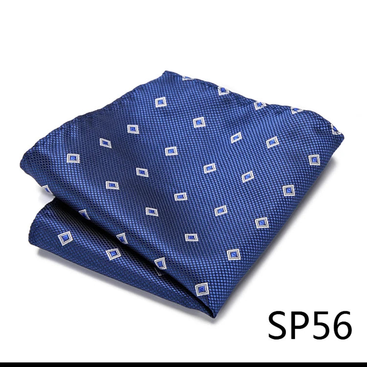 High Grade 2023 New Style Hot sale Silk Handkerchief Black Suit Accessories Solid Men Abraham Lincoln's birthday Pocket Square