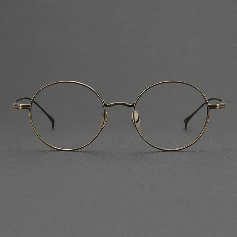 2025 NEW Titanium Handmade Glasses Frame Round Oval Retro Glasses For Men Reading Glasses Frames For Myopia For Women KMN-3003