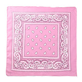 Fashion Hip Hop Bandana Kerchief Unisex Black Hair Band Neck Scarf Headwear Wrist Wraps Head Square Scarves Print Handkerchief