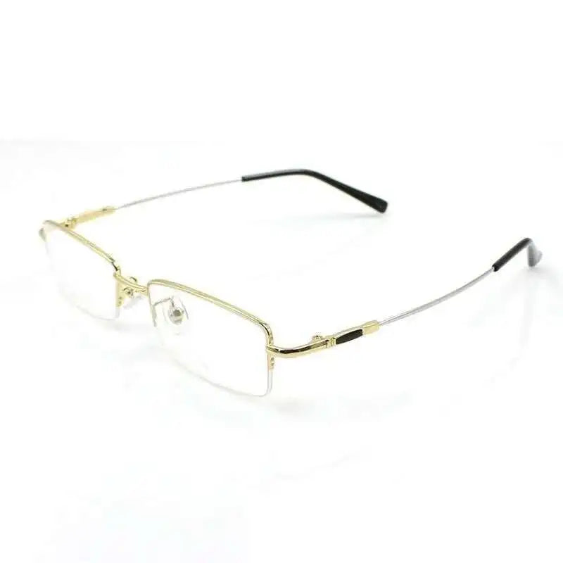 Titanium Metal Alloy flexible Half-rim optical eye glasses frames spectacle frame points prescription eyeglasses oculos de grau