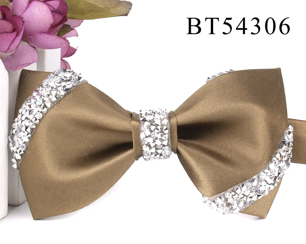 Wedding Bow ties For Groom Fashion Casual Bow tie For Men Women Party Bow knot Adult Bow Ties Cravats Groomsmen Solid Bowties