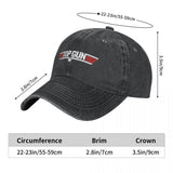 Top Gun Baseball Cap Mavericks Film Vintage Male Washed Trucker Hat Casual Print Sport Snapback Cap Birthday Gift