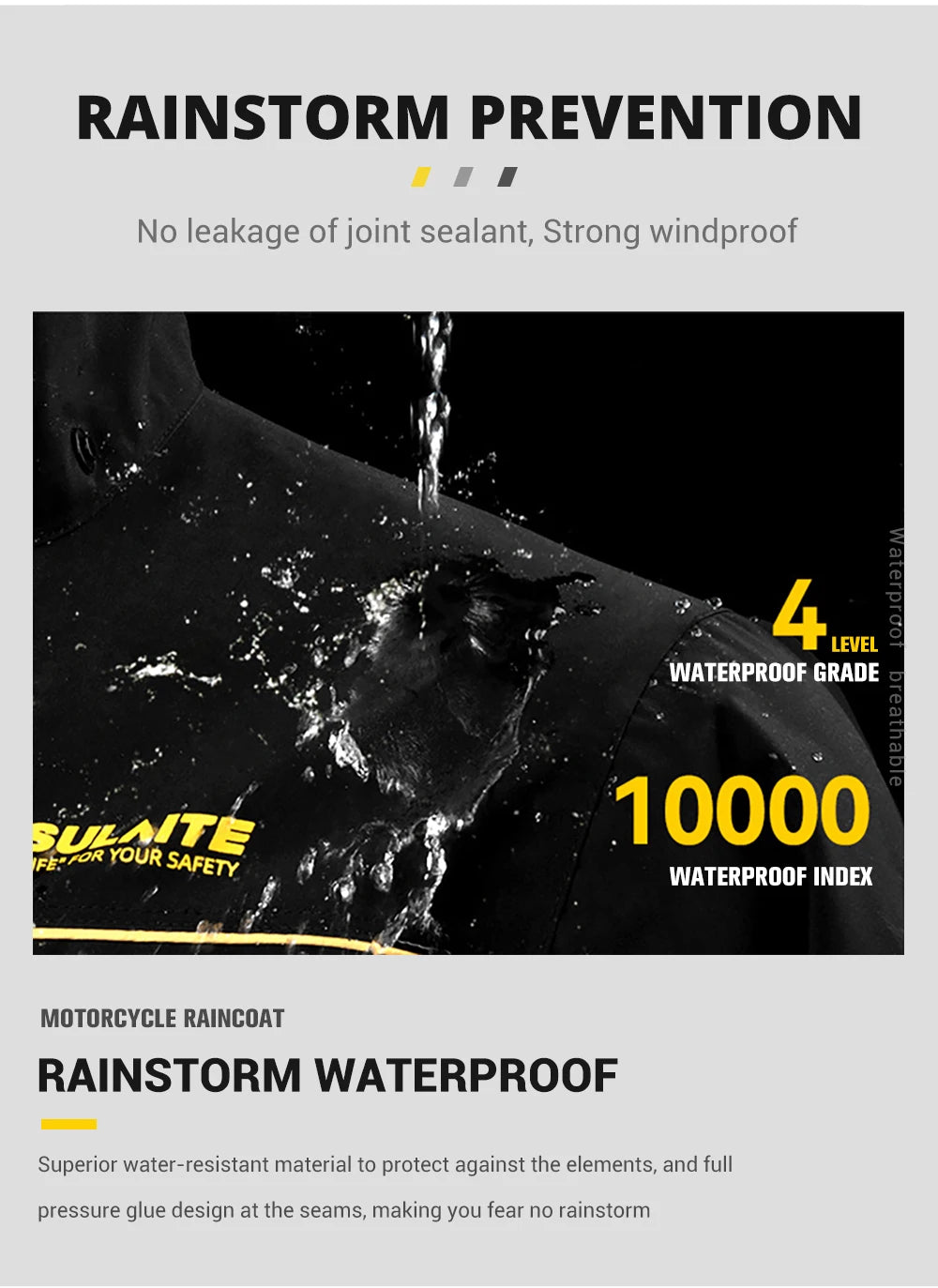 Motorcycle Raincoat Men Women Waterproof 100% Motorcycle Rider Raincoat Suit Moto Raincoat Rain Coat Jacket Pants Biker Rain Set