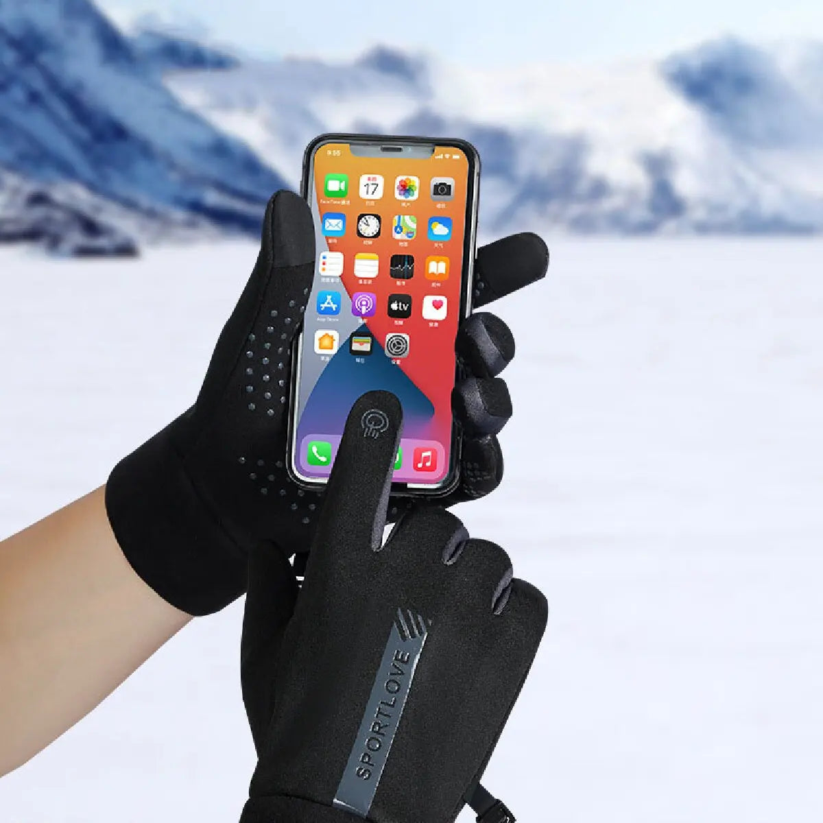 NEW Winter gloves men women Windproof Non-slip Touch Screen Warm Mittens,For Outdoor Cycling,Driving,Skiing,Running