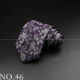 New Design Wedding Men Tie Purple Solid Striped Paisley Flower Neckties Men Business Dropshipping Groom Collar Accessories Gift