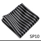 High Grade 2023 New Style Hot sale Silk Handkerchief Black Suit Accessories Solid Men Abraham Lincoln's birthday Pocket Square