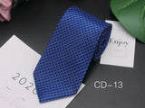 New Classic Blue Black Ties for Men Silk Mens Neckties for Wedding Party Business Adult Neck Tie Casual Solid Tie